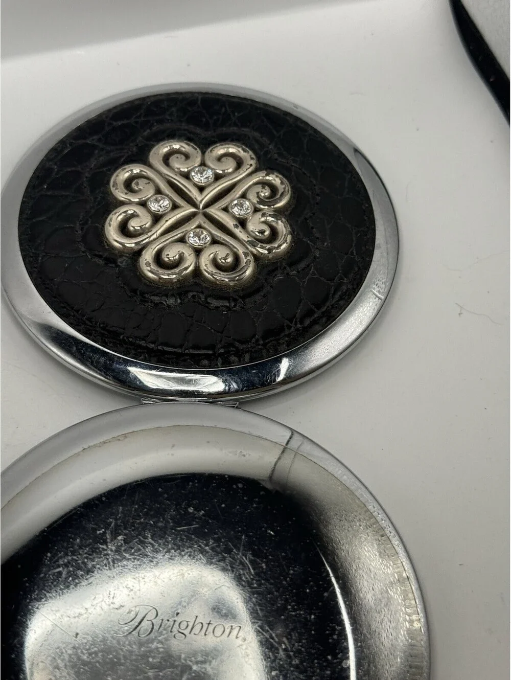Brighton Ferrara Round Compact Mirror Dual Preowned